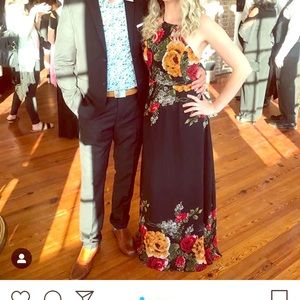 Formal floral maxi dress
